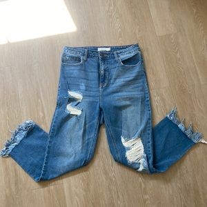 Frayed jeans